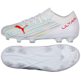 Puma Ultra 3.2 Fg Ag Jr 106360 06 futballcipő sokszínű fehér