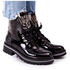 Lakkozott meleg munkások fekete figyelemmel köbös cirkóniummal