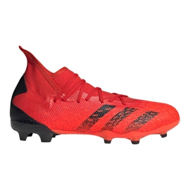 Adidas Predator Freak.3 Fg M FY6279 futballcipő piros narancs és vörös Adidas Predator Freak.3 Fg M FY6279 futballcipő piros narancs és vörös