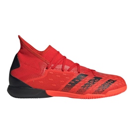 Adidas Predator Freak.3 In M FY6285 futballcipő piros narancs és vörös Adidas Predator Freak.3 In M FY6285 futballcipő piros narancs és vörös