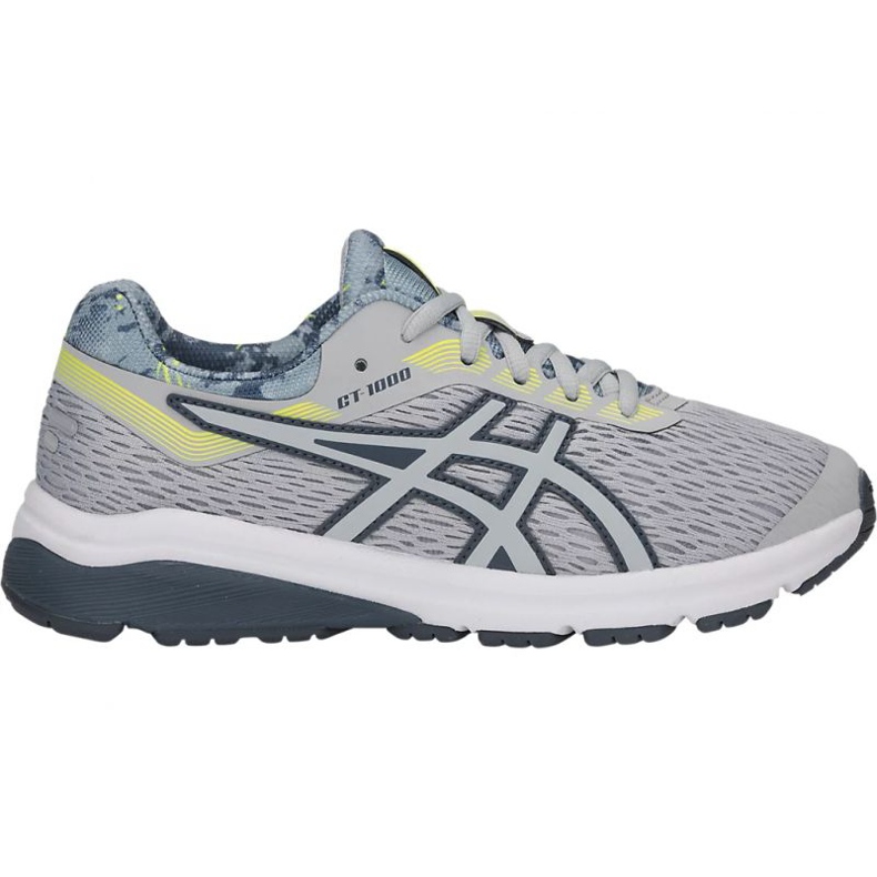 Asics GT-1000 7 Gs Sp Jr 1014A038-020 fekete szürke sárga Asics GT-1000 7 Gs Sp Jr 1014A038-020 fekete szürke sárga