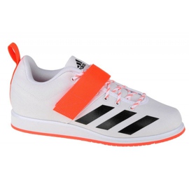 Adidas Powerlift 4 M GZ2865 cipő fehér fekete narancssárga Adidas Powerlift 4 M GZ2865 cipő fehér fekete narancssárga