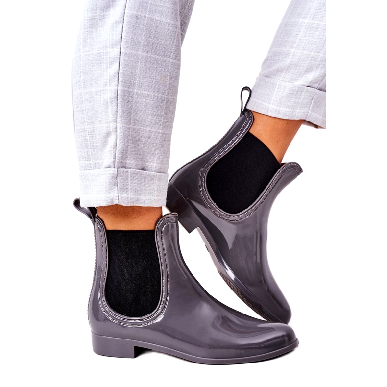 Fényes szürke esernyő Jodhpur csizma