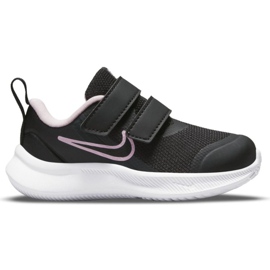 Nike Star Runner 3 (TDV) Jr DA2778-002 cipő fekete zöld Nike Star Runner 3 (TDV) Jr DA2778-002 cipő fekete zöld