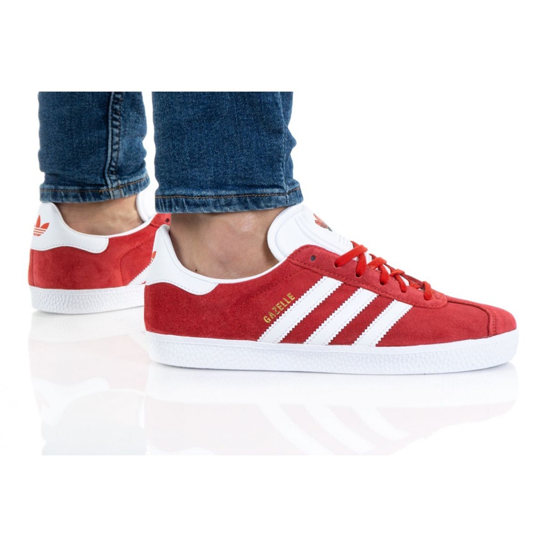 Adidas Gazelle Jr FX6116 cipő piros narancssárga