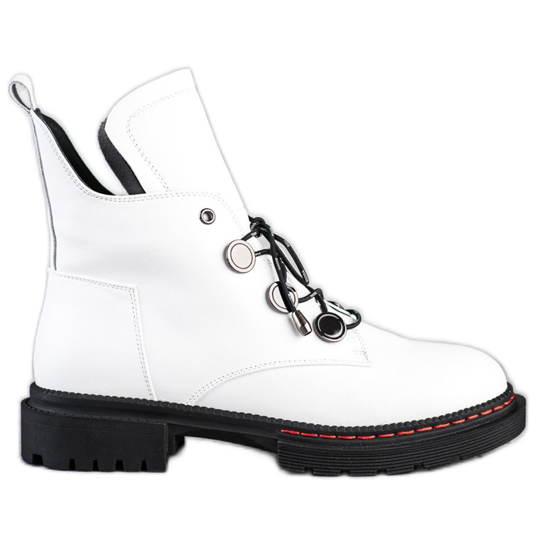 ARTIKER Kényelmes fehér bőr dolgozók