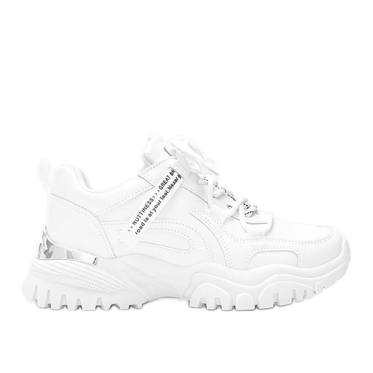 Fehér cipők vastag Zooey talppal