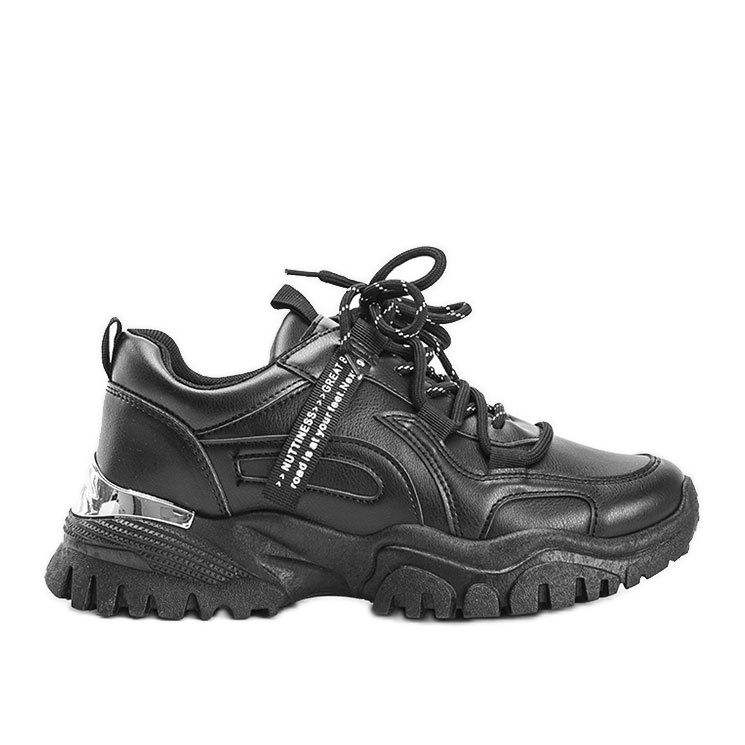 Fekete cipők vastag Zooey talppal