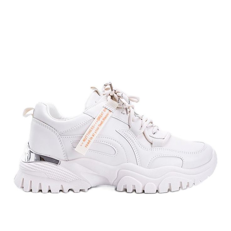 Bézs cipők vastag Zooey talppal