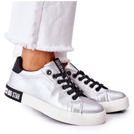 Női bőr cipők Big Star II274034 Ezüst