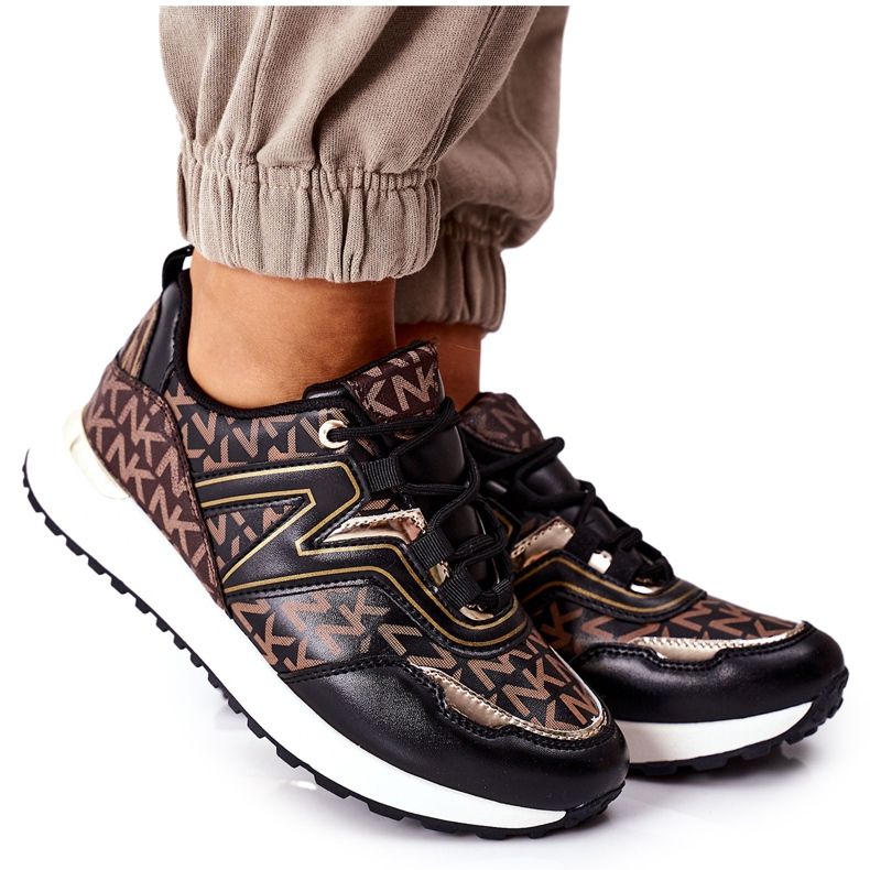 Logóval ellátott sportcipők Cipők Fekete-Barna Mindig