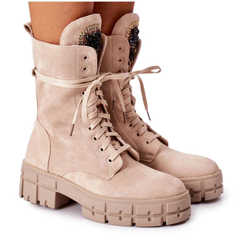 PS1 Velúr meleg dolgozók bézs Hadley kövekkel