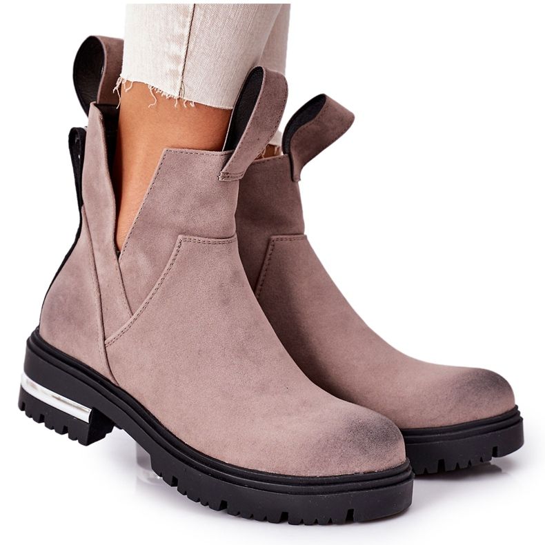 PS1 Meleg csizma Jodhpur csizma Cipzárral Grey My Way szürke