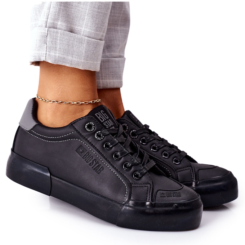 Női bőr cipők Big Star II274029 Fekete