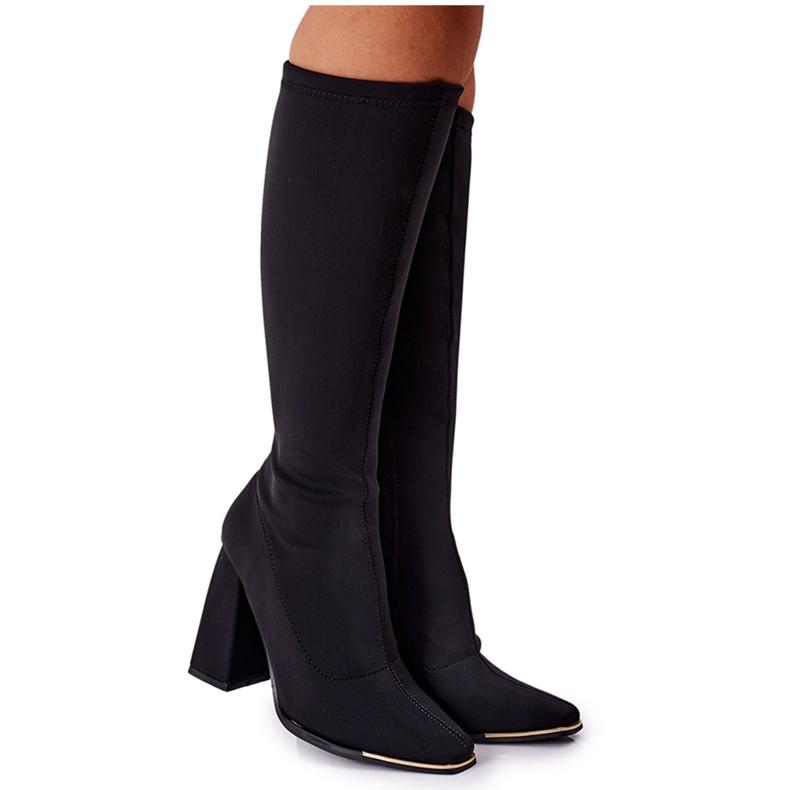 Csizma Rugalmas Szövet Fekete Effektus Wow