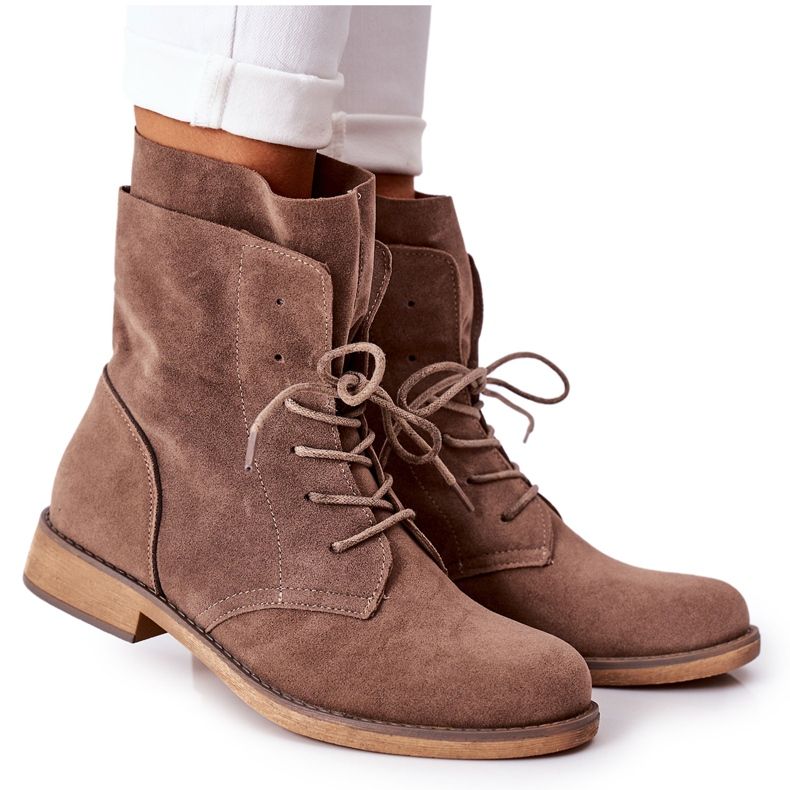 PS1 Csizma dupla felsőrésszel Világosbarna Violetta khaki PS1 Csizma dupla felsőrésszel Világosbarna Violetta khaki