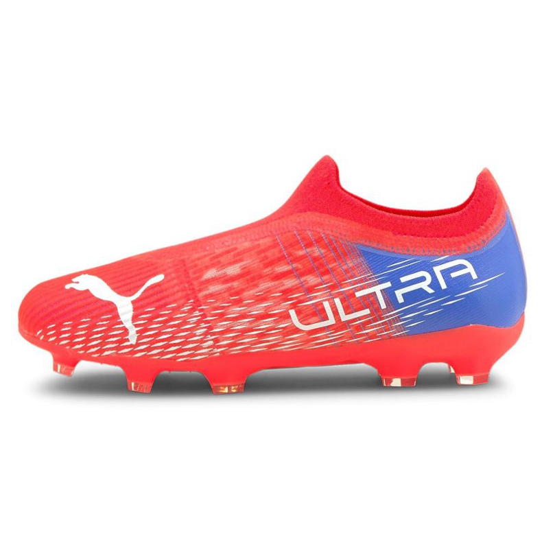 Puma Ultra 3.3 Fg / Ag Jr 106529-01 futballcipő piros narancs és vörös Puma Ultra 3.3 Fg / Ag Jr 106529-01 futballcipő piros narancs és vörös