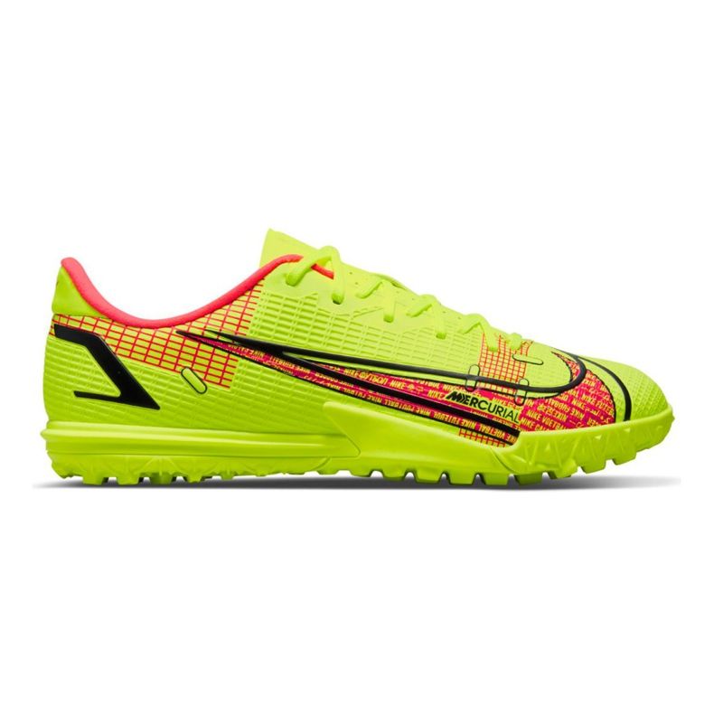 Nike Mercurial Vapor 14 Academy Tf Jr CV0822-760 futballcipő sárga sárga Nike Mercurial Vapor 14 Academy Tf Jr CV0822-760 futballcipő sárga sárga