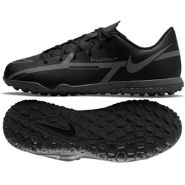Nike Phantom GT2 Club Tf Jr DC0827 004 futballcipő fekete fekete