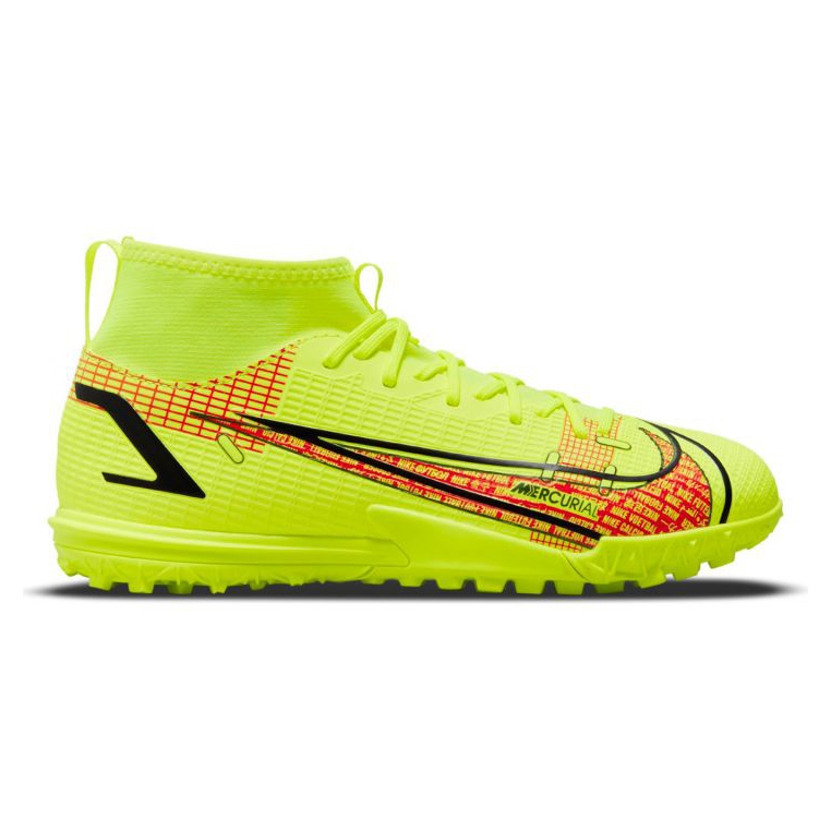 Nike Mercurial Superfly 8 Academy Tf Jr CV0789-760 futballcipő sokszínű sárgák Nike Mercurial Superfly 8 Academy Tf Jr CV0789-760 futballcipő sokszínű sárgák