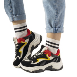 PA1 Fekete cipők a magas Monica talpon PA1 Fekete cipők a magas Monica talpon