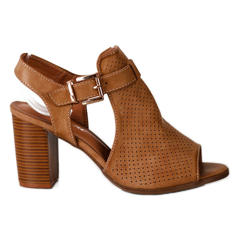 Renda Épített szandál Eco bőrrel barna