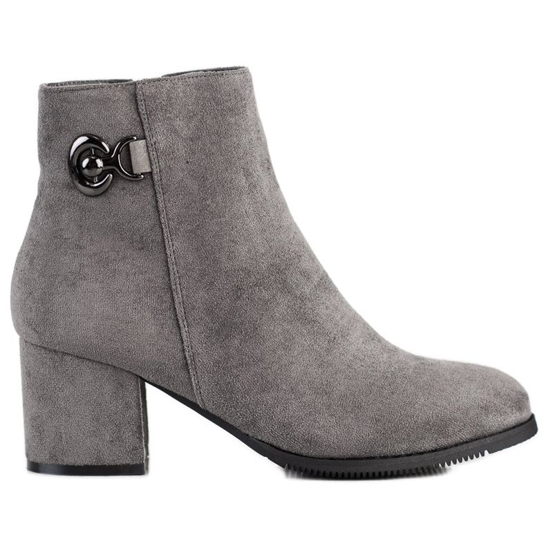 J. Star Magas sarkú csizma szürke