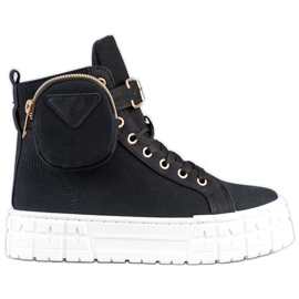 Goodin Cipők a Paltform zsebbel fekete