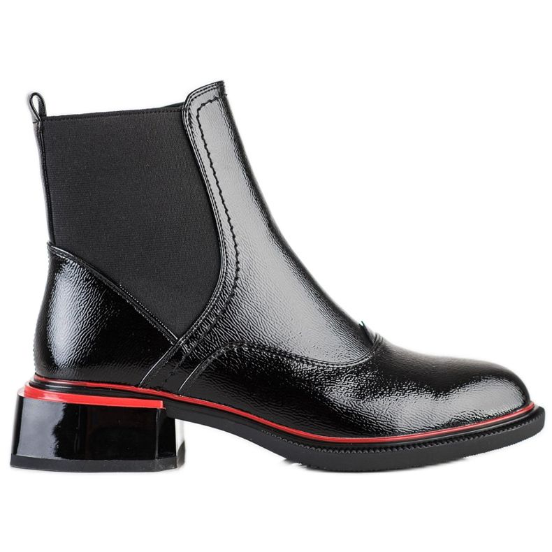 Filippo Fekete csizma cipzárral