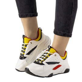 PA1 Óra fehér cipők fekete sárga PA1 Óra fehér cipők fekete sárga