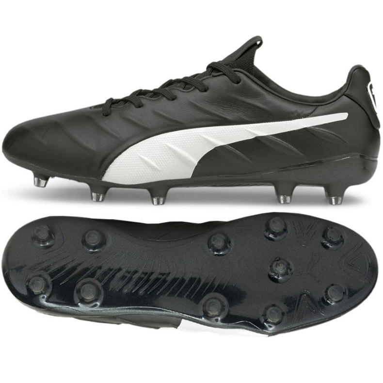Puma King Platinum 21 FG/AG 106478 01 futballcipő fekete fekete