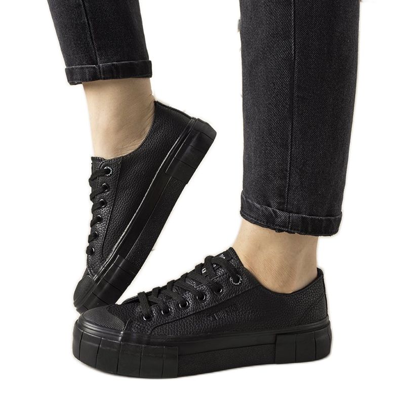 Fekete Big Star női Gooby cipők