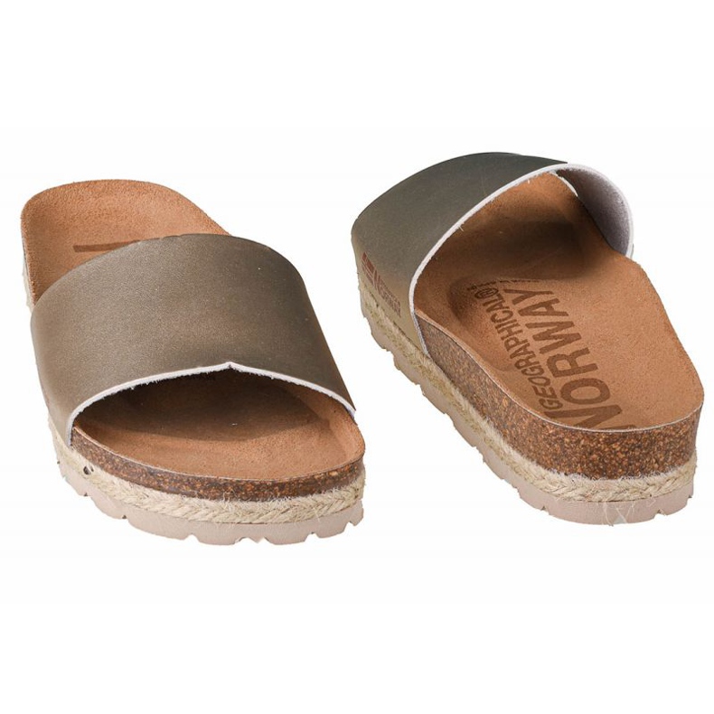 Geographical Norway Földrajzi Norvégia Sandalias Baja Verano papucsok W GNW20406-27 aranysárga