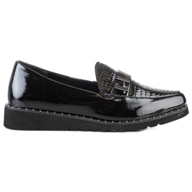 Filippo Divatos bőrcipő fekete Filippo Divatos bőrcipő fekete