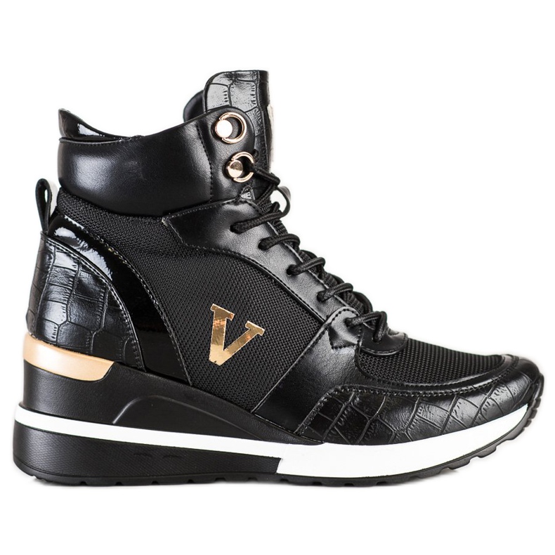 Magas VINCEZA Sneaekrsy fekete