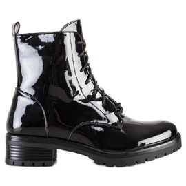 S. BARSKI Lakkozott ökobőrből készült munkások S.BARSKI fekete