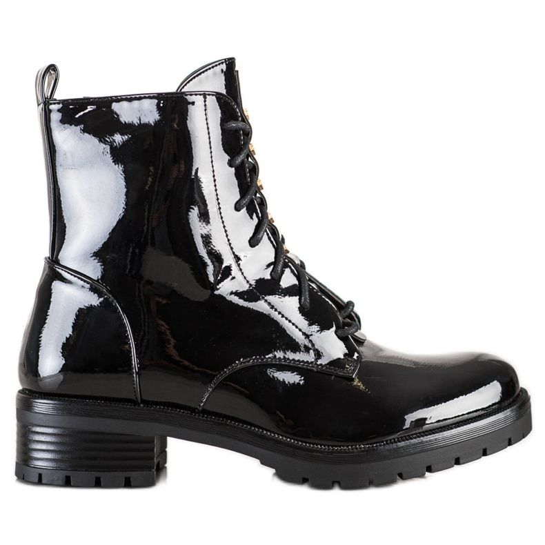 S. BARSKI Lakkozott ökobőrből készült munkások S.BARSKI fekete