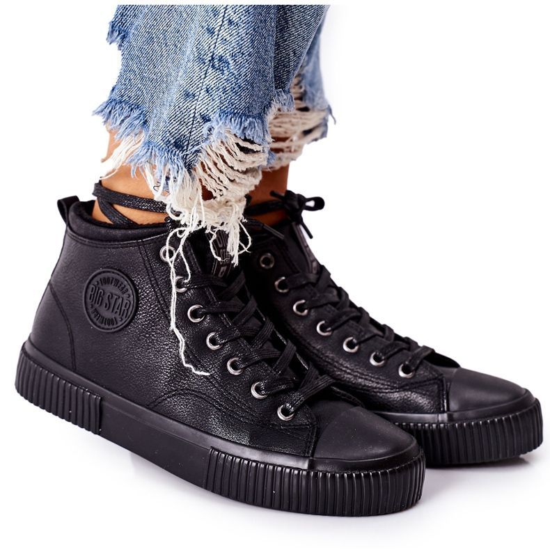 Magas szigetelésű cipők Big Star II274157 Fekete