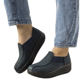 Navy blue cipő magas Spike talpon kék Navy blue cipő magas Spike talpon kék