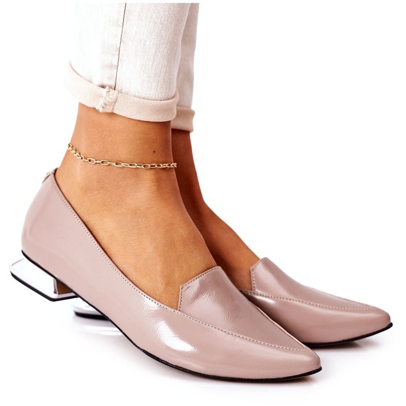 Mucasins On Silver Heel Laura Messi 2013 Cappuccino sokszínű