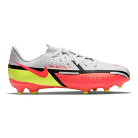 Nike Phantom GT2 Academy FG / MG Jr DC0812-167 futballcipő sokszínű fehér Nike Phantom GT2 Academy FG / MG Jr DC0812-167 futballcipő sokszínű fehér
