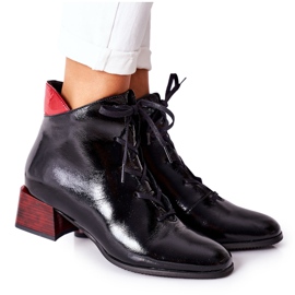 Bőr meleg csizma magas sarkú Laura Messi fekete 2202 Bőr meleg csizma magas sarkú Laura Messi fekete 2202