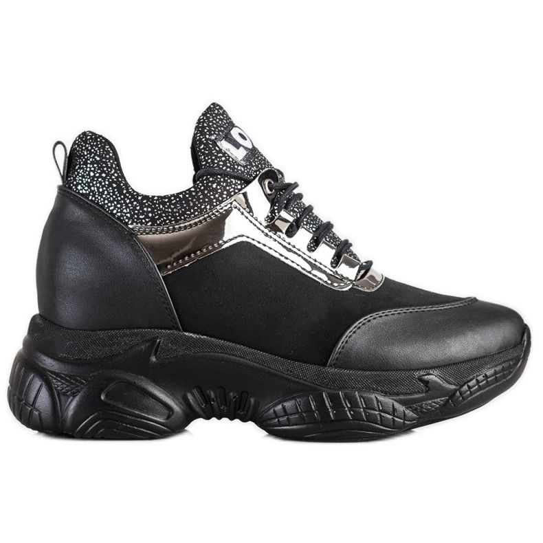 SHELOVET Divatos ék cipők szerelem fekete