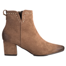 Csizma Alacsony Post VINCEZA barna