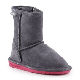 BearPaw Emma Toddler Zipper 608TZ-903 Charcoal Pomberry téli csizma szürke BearPaw Emma Toddler Zipper 608TZ-903 Charcoal Pomberry téli csizma szürke