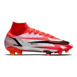 Nike Mercurial Superfly 8 Elite CR7 Fg M DB2858-600 futballcipő fehér piros narancs és vörös