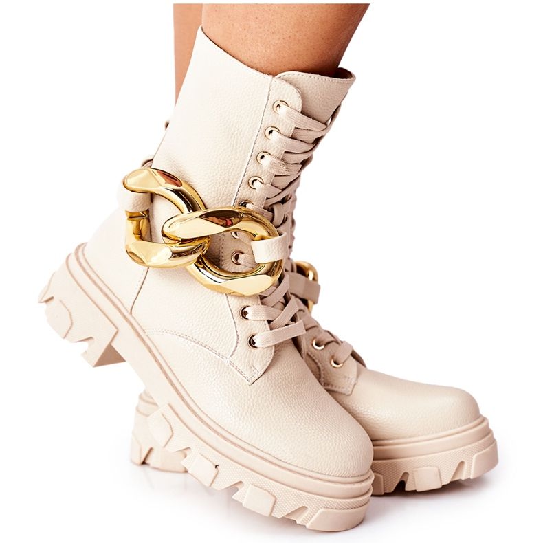 S.Barski S. Barski női csizma bézs Jensen barna