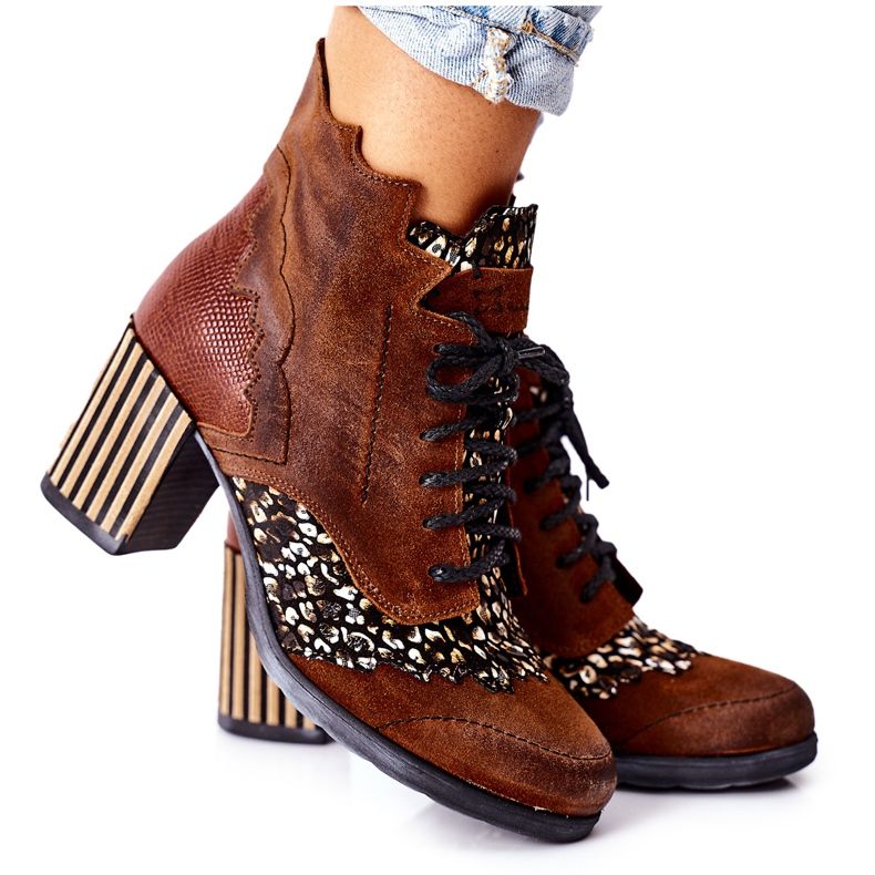 Női csizma Bőr Maciejka Barna 03190-02