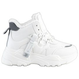 Evento Meleg csizmás cipők fehér Evento Meleg csizmás cipők fehér