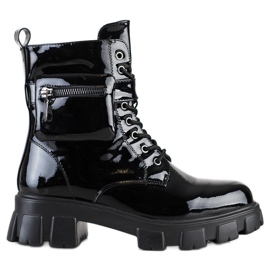 Weide Lakkozott munkások zsebbel fekete